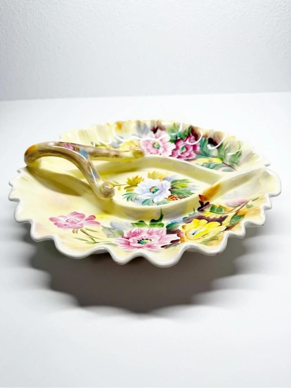 Vintage Floral Bonbon Candy Dish